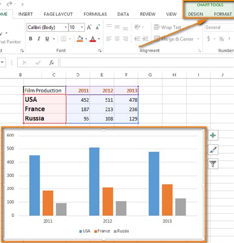 how to add header in excel graph