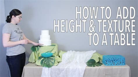How To Add Height To A Buffet Table