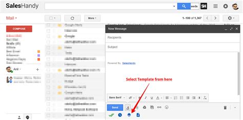 how to add html email template in gmail