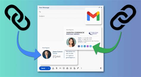how to add hyperlink to email signature gmail