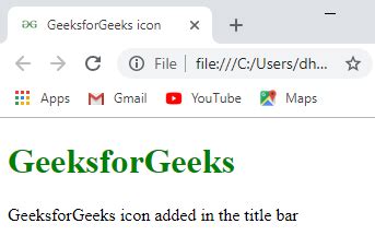 How To Add Icon In Title Bar In Html W3Schools