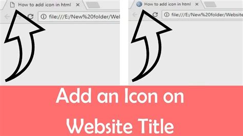 How To Add Icon To Title Bar In Html