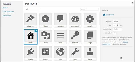 how to add icons to menu in wordpress