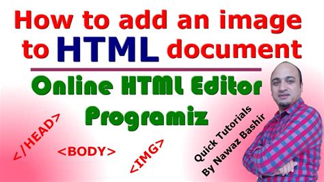 how to add image in online html editor