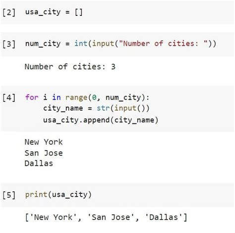 how to add integers in list in python using for loop