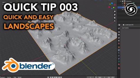 how to add landscape in blender