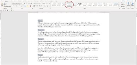 how to add left side header in word