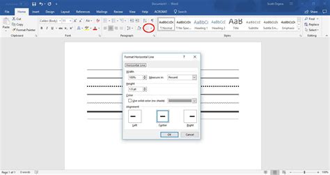 how to add line in word in mobile