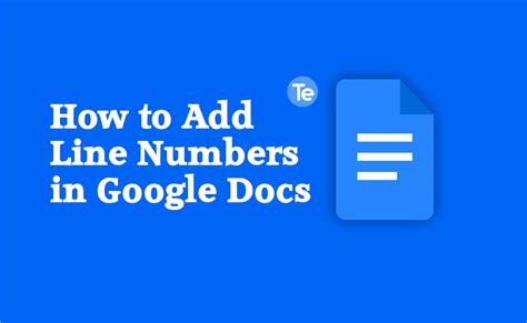 how to add line numbers in google docs mobile