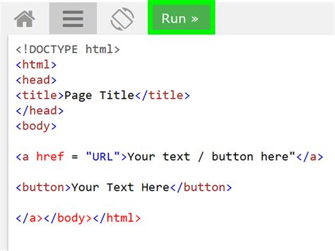how to add link to input button in html