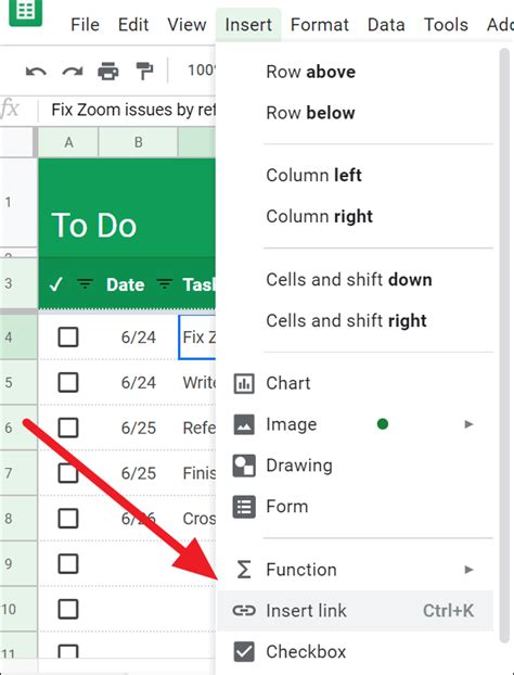 how to add link to text in google sheets
