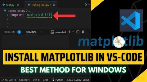 how to add matplotlib to visual studio