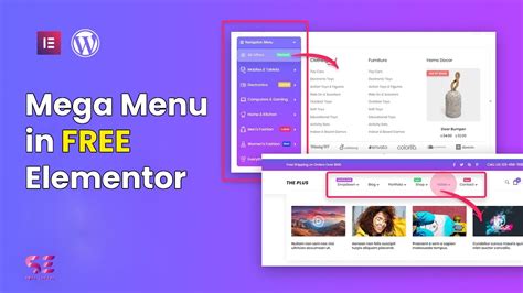 how to add mega menu in elementor