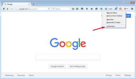 how to add menu bar to mozilla firefox