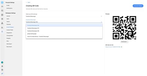 how to add messenger qr code