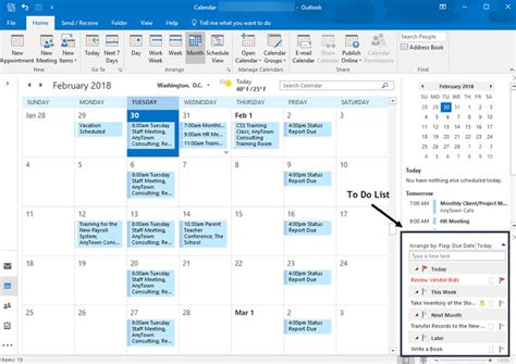 how to add microsoft to do to calendar