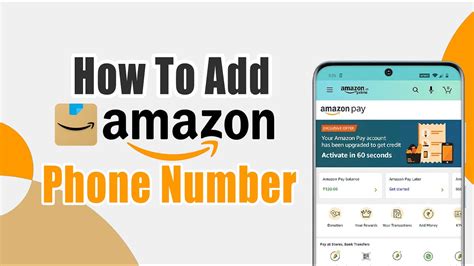 how to add mobile number in amazon app