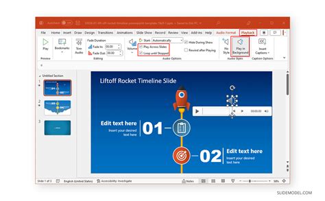 how to add multiple audio to powerpoint for all slides