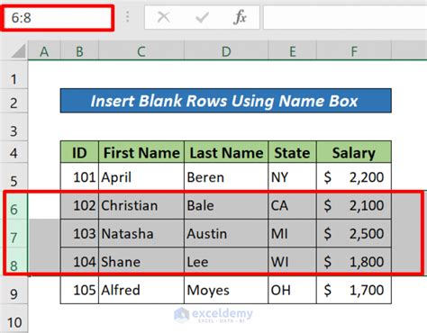 how to add multiple blank rows in excel with formula