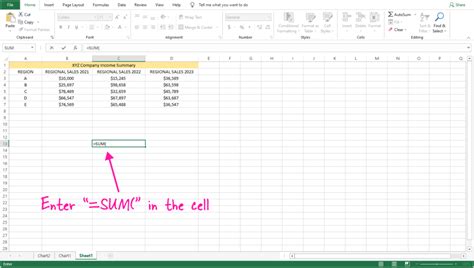how to add multiple cells in excel without typing