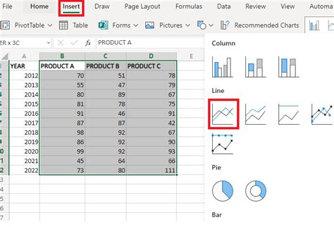 how to add multiple lines in an excel graph