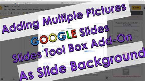 how to add multiple pictures on google slides