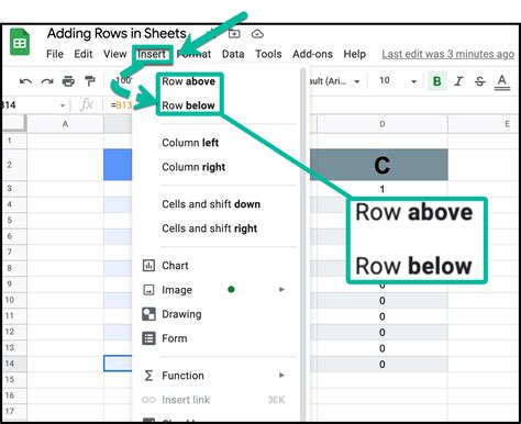 how to add multiple row in google sheets