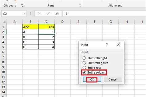 how to add new cell in excel sheet