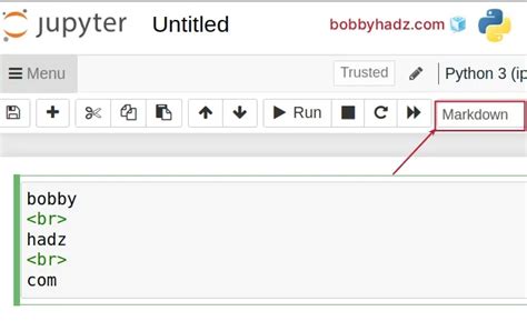 how to add new line in jupyter notebook