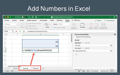 how to add numbers in excel after filter