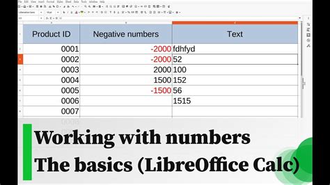How To Add Numbers In Libreoffice