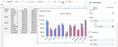 how to add numbers to google sheets chart