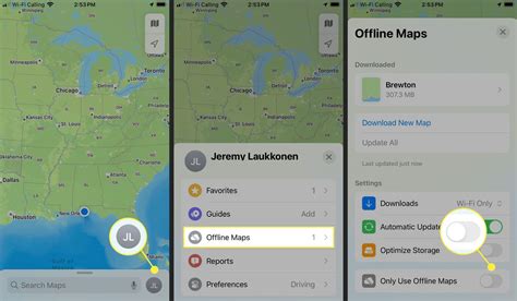 how to add offline map apple