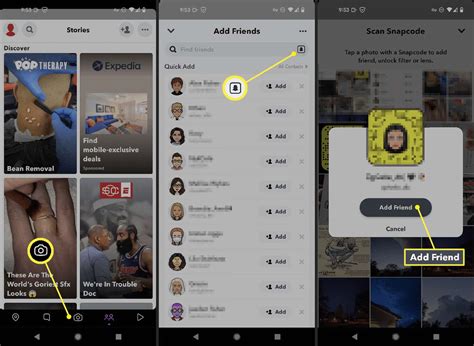 how to add on snapchat with snapcode