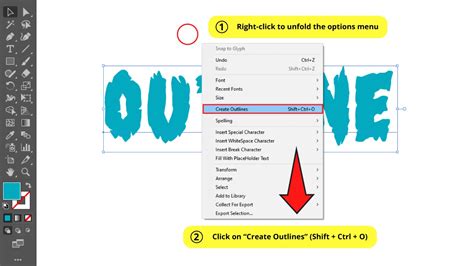 How to Create Outlines in Adobe Illustrator (convert text