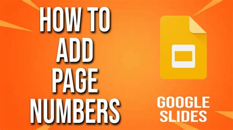 how to add page numbers in google slides on ipad