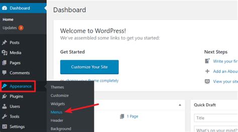 how to add pages to navigation bar in wordpress