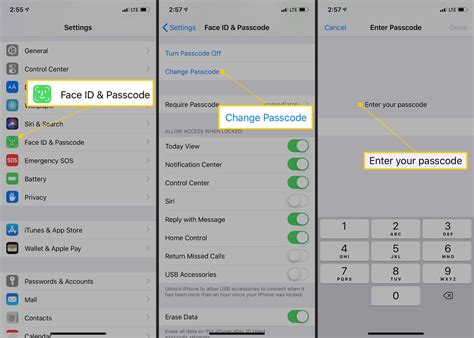 how to add passcode to photos on iphone