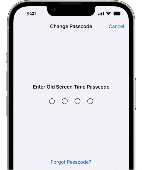 how to add passcode to screen time