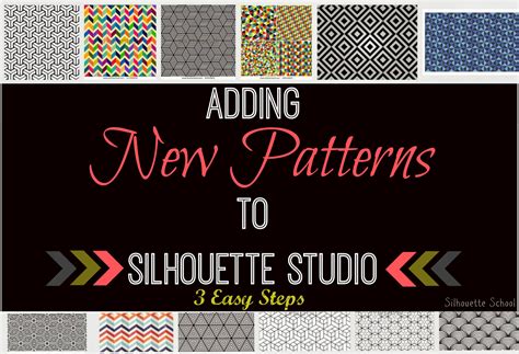 How To Add Patterns In Silhouette Studio