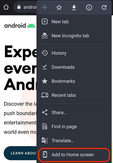 how to add picture to home screen android