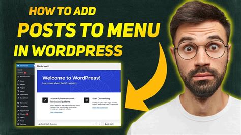how to add posts to menu in wordpress