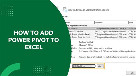 how to add power pivot in excel on mac