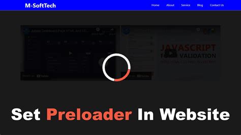 how to add preloader image in html page