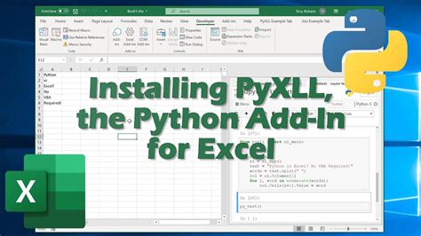 how to add python in excel 2016