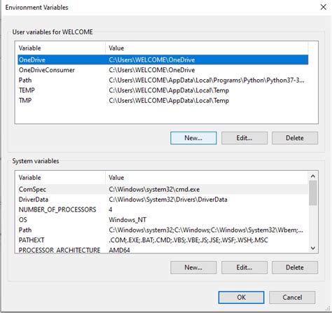 how to add python path variable in windows 10