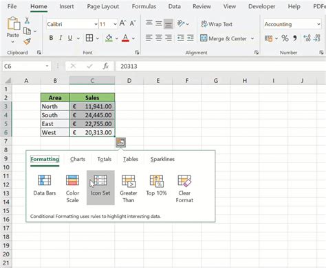 how to add quick analysis tool in excel