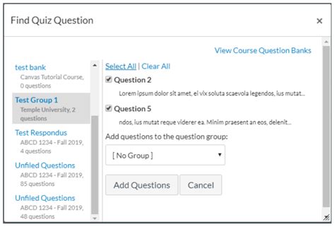 How To Add Quiz Questions To A Question Bank In Canvas