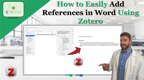 how to add reference list in word using zotero