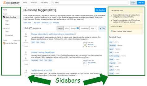 How To Add Right Sidebar In Html